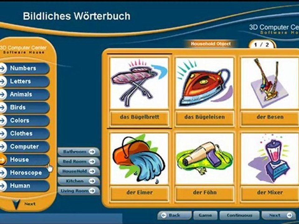 Learn German تعليم اللغة الالمانية دليل الالمانية برنامج تعليم اللغة الالمانية للمبتدئين - قاموس تعليمي مصور