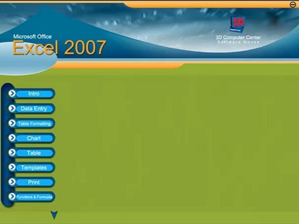 دليل الكمبيوتر - أسطوانة شرح وتعليم اكسيل 2007