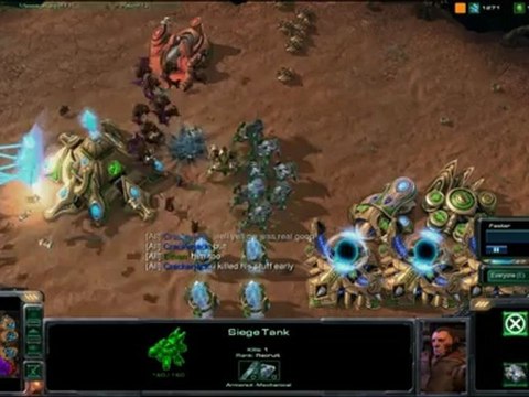 Stalin's Starcraft II Battle Report #43 (2/2) (4 vs 4 Sand Canyon Viewer Report)