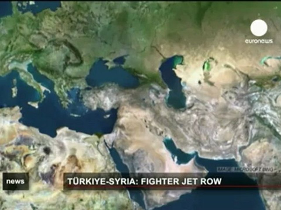 Turkish plane shot down by Syria(26.Iun.2012)