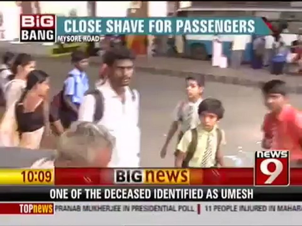 CLOSE SHAVE FOR PASSENGERS.