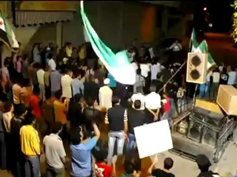 Syria فري برس غوطة دمشق كفربطنا مسائية حاشدة 25 6 2012 Damascus