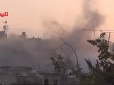 Syria فري برس  حمص تلبيسة قصف شديد بالمدفعية على المنازل   فجر 26 6 2012 Homs