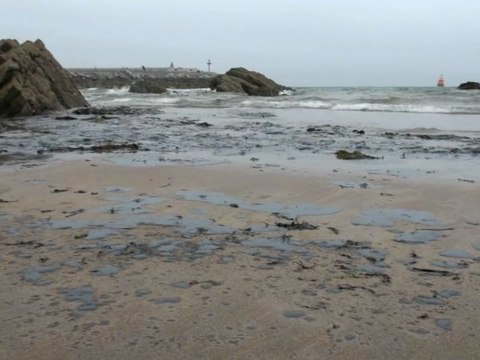 Vertido playa Palmera Candás, Carreño Asturias 26 junio 2012