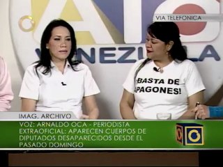 Hallan cadáveres de diputados de Acción Democrática en La Victoria