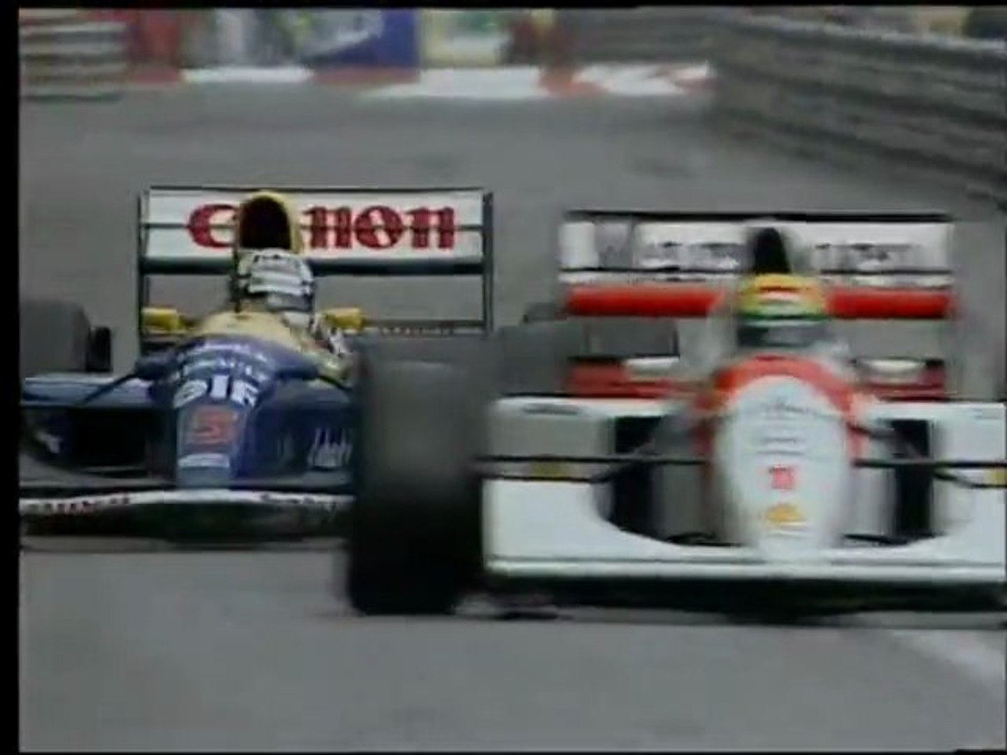 best F1 battle ever : Senna vs Mansell Monaco '92 - video