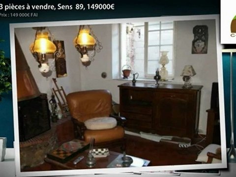 Maison 3 pièces à vendre, Sens 89, 149000€