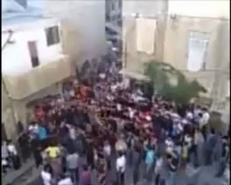 Syria فري برس دمشق ركن الدين بداية مظاهرة غضب للشهيد محمد حيدو26 6 2012 Damascus