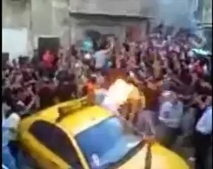 Syria فري برس دمشق ركن الدين  مظاهرة غضب للشهيد 26 6 2012 Damascus