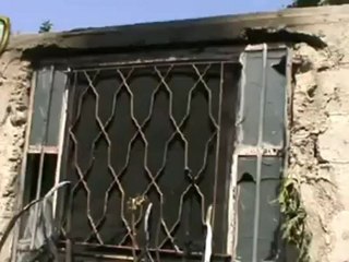Syria فري برس  ريف دمشق قطنا حرق أحد المنازل على يد عصابات الأسد  25 6 2012 Damascus