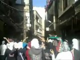 Syria فري برس دمشق مظاهرة جامع عمر في حي الزهور بدمشق 26 6 2012 Damascus