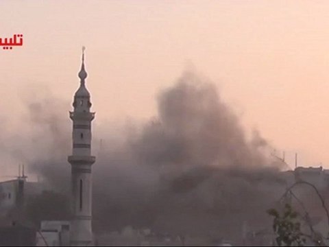 Syria فري برس حمص تلبيسة قصف شديد بالمدفعية على القلعة 26 6 2012ج1 Homs