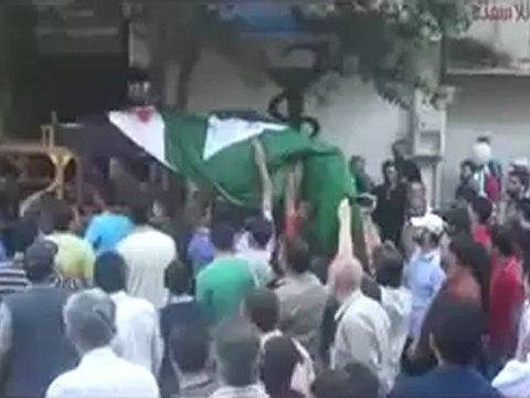Syria فري برس ريف دمشق زبداني تشييع شهيد الزبداني محمد رمضان 26 6 2012 ج1 Damascus