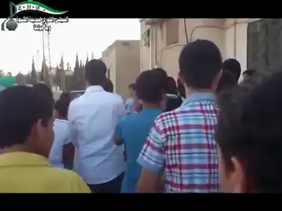 Syria فري برس ريف دمشق  الكسوة المحتلة  مظاهرة الثلاثاء 26   6   2012 ج1 Damascus
