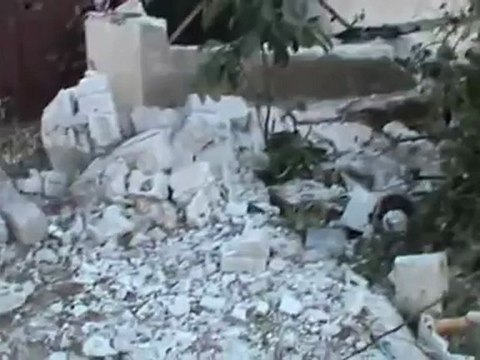 Syria فري برس حلب الاتـــــــــارب اثار القصف الصاروخي على المدينه 26 6 2012 ج1 Aleppo