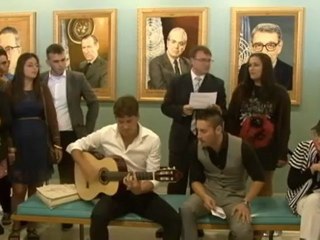 La música de Andy y Lucas promueve al paz en la ONU