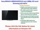 BEST BUY Sony BRAVIA XBR65HX929 65-Inch 1080p 3D Local-Dimming LED HDTV with Built-in WiFi, Black