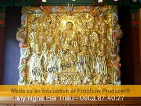 Tượng Phật A Di Đà - Bằng Gỗ