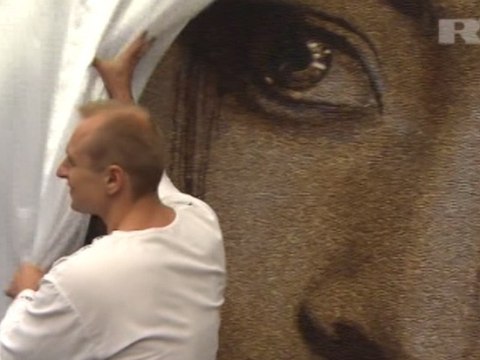 Record du monde pour la plus vaste fresque en café