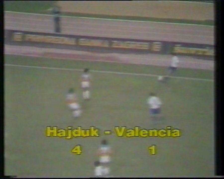 1981.12.09: Hadjuk Split 4 - 1 Valencia CF (Resumen)