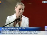 Marion Maréchal-Le Pen fête sa victoire