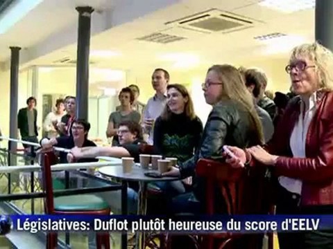 Duflot plutôt contente du score des Verts