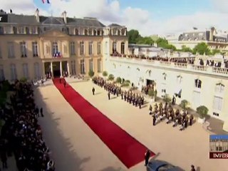 Arrivée de François Hollande à l'Elysée
