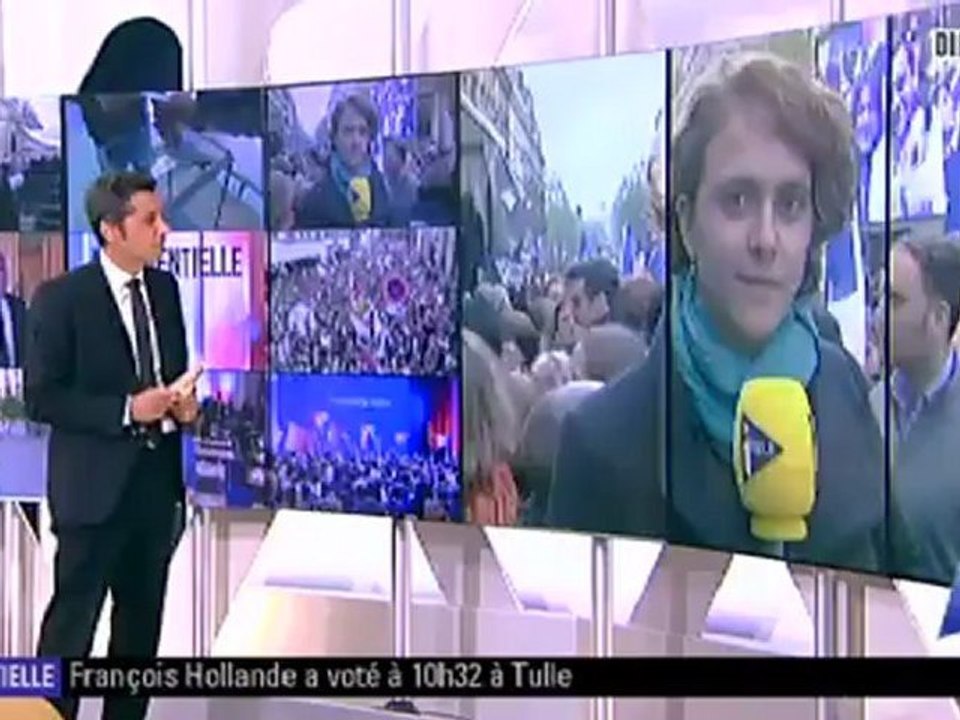 Ambiance du côté des sympathisants UMP à quelques minutes des résultats