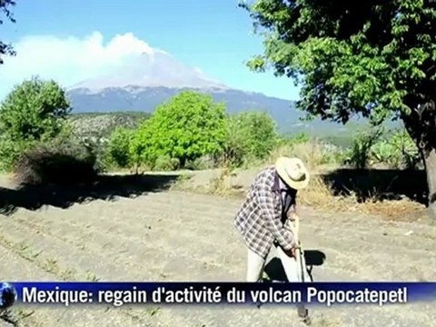 Les images du volcan mexicain Popocatepetl en activité
