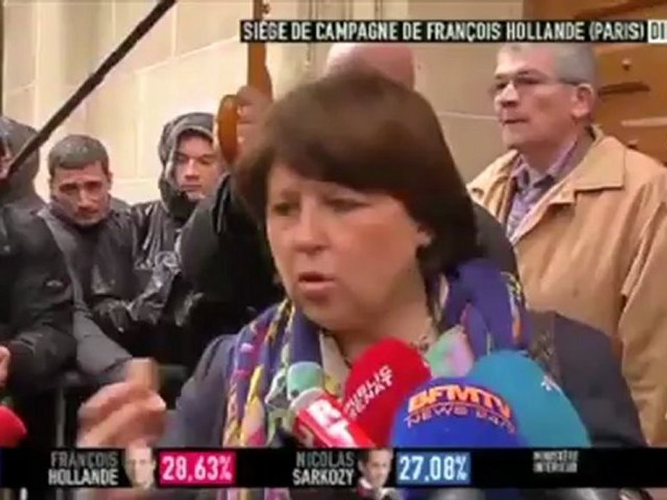 Réactions de Marine Le Pen et Louis Alliot au lendemain du score historique du Front National