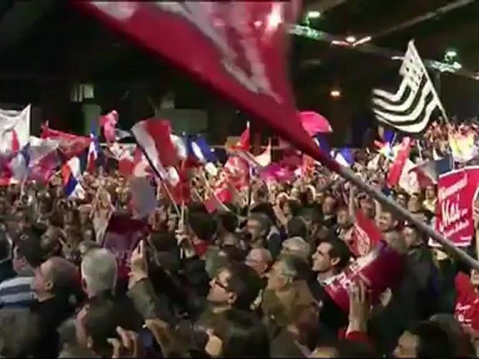 Ségolène Royal au côté de François Hollande à Rennes