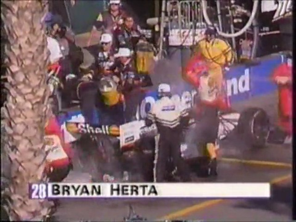 CART Surfers Paradise 1996 Herta Fire