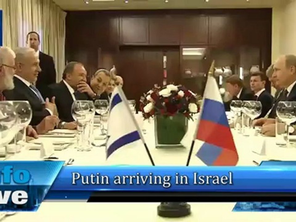 Putin arriving in Israel