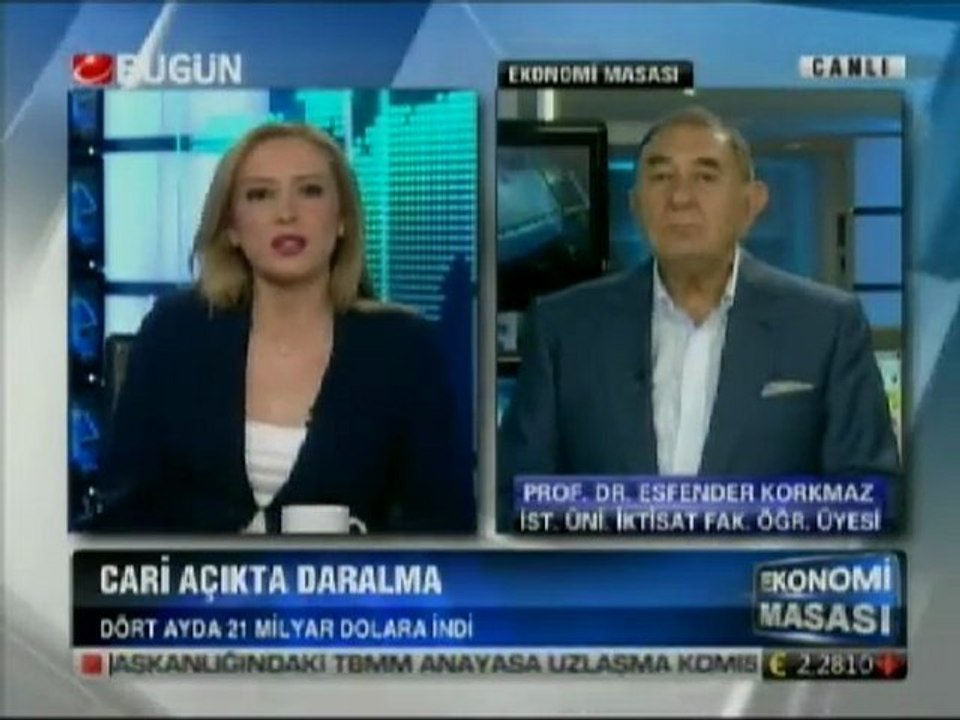 Cari Açıkta Daralma - Bugün TV - Ekonomi Masası