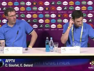 Conférence presse avant match France-Angleterre L. Blanc H. Lloris