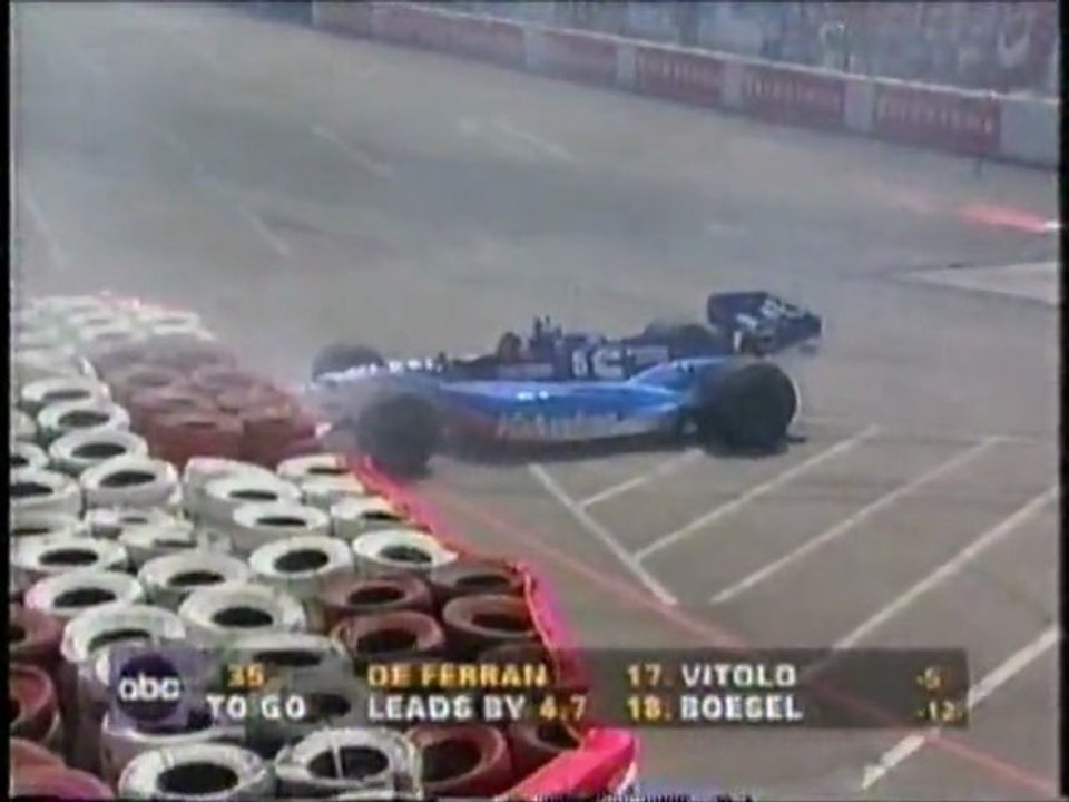 CART Long Beach 1996 Crash Gordon