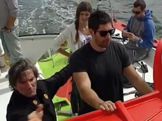 Nikola Karabatic et Michael Guigou naviguent à bord de Groupe Bel