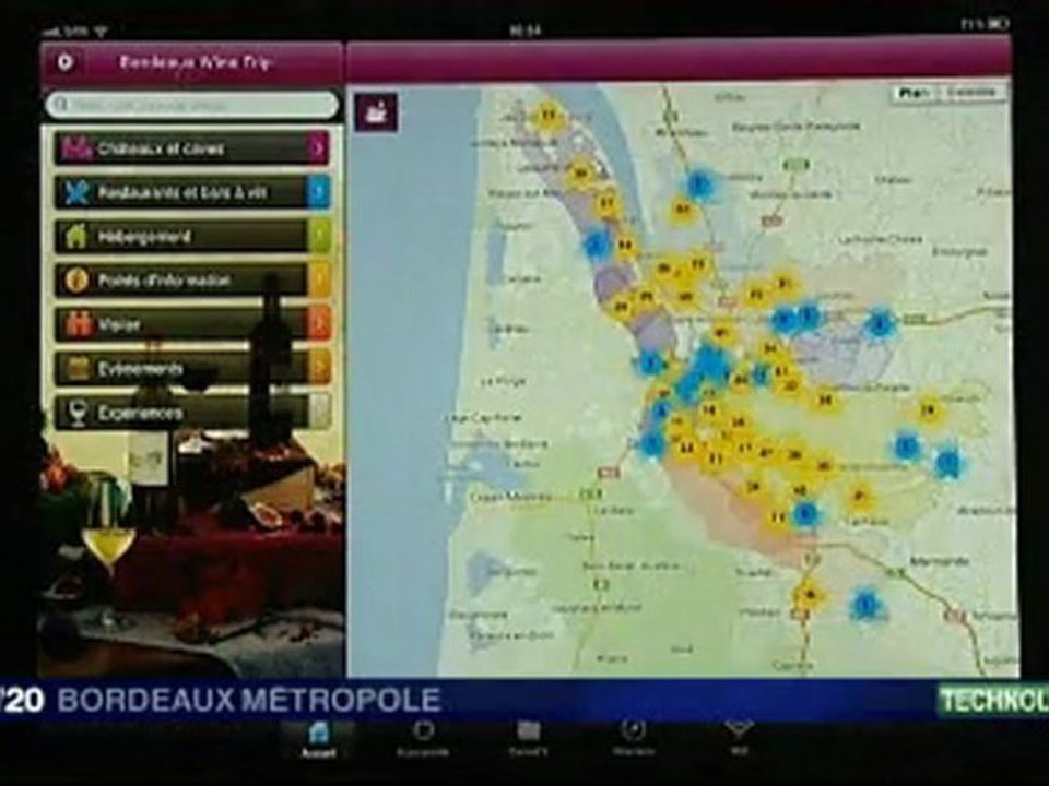 L'application Bordeaux Wine Trip