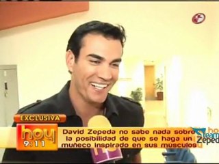 David Zepeda @davidzepeda1 niega que se vaya a convertir en un muñeco