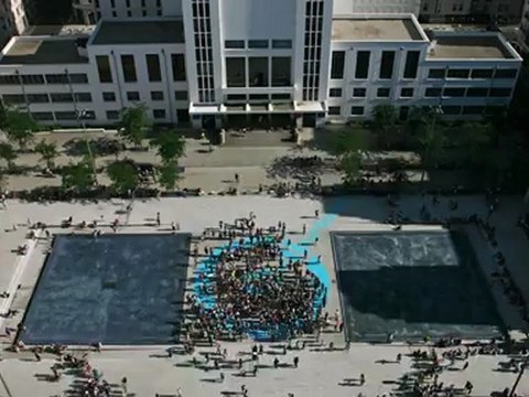 Vidéo time-lapse Grand Je Villeurbanne samedi 23 juin 2012 place Lazare-Goujon (Les Invites 2012)