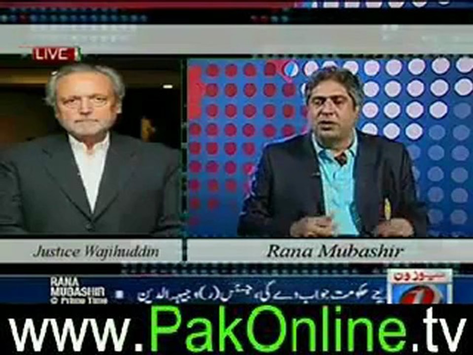 PrimeTime(New PM Future on Letter Issue!)by Rana Mubashir 27th June 2012