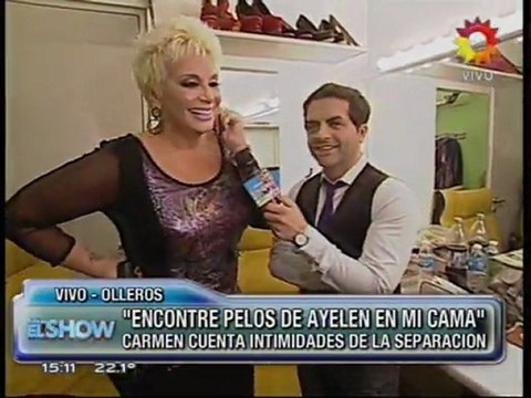 Carmen Barbieri indignada Encontré pelos de Ayelén Paleo en mi cama matrimonial