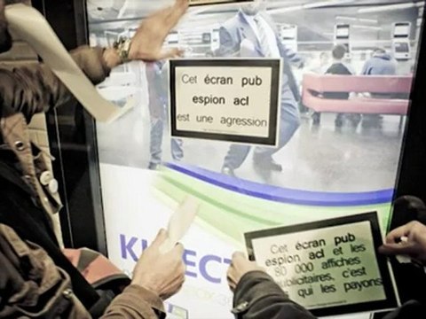 Big Brother, contre les écrans publicitaires espions, Guérilla non-violente