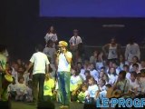 Yannick Noah chante pour les droits de l'enfant à Saint-Etienne