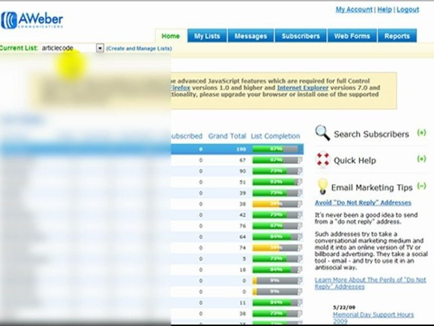⁣40 - How To Use Aweber