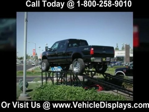 Car display stand 800-258-9010 car display ramp