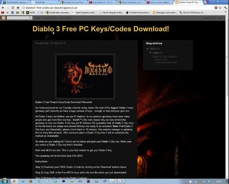 Diablo 3 Free CD Keys giveaway!