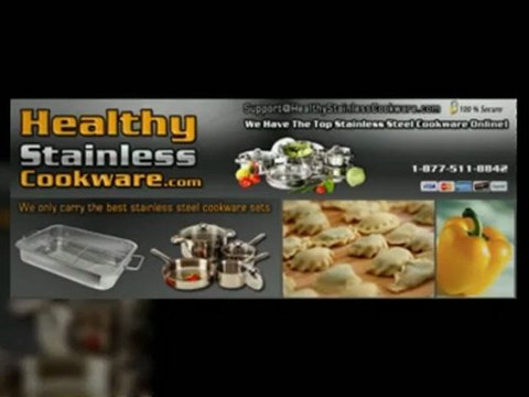 18/10 Stainless Steel Cookware Set with Glass Lids