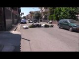 Gricignano (CE) - Cittadini protestano: strade bloccate dai rifiuti (27.06.12)