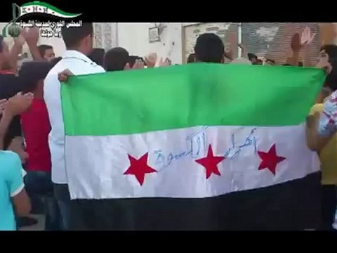 Syria فري برس ريف دمشق مظاهرة الكسوة المحتلة الأربعاء 27 6 2012 ج1 Damascus